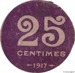 25 Centimes FRANCE Regionalismus und verschiedenen Villeneuve-Sur-Lot 1917 JP.47-273 VZ
