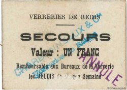 1 Franc FRANCE régionalisme et divers Reims 1914 JP.51-38