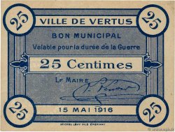 25 Centimes FRANCE regionalismo y varios Vertus 1916 JP.51-53