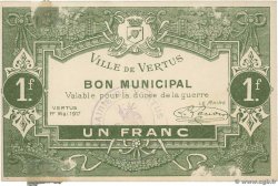 1 Franc FRANCE regionalism and various Vertus 1917 JP.51-58 XF