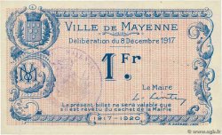 1 Franc FRANCE Regionalismus und verschiedenen Mayenne 1917 JP.53-27 ST