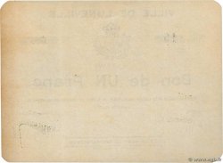 1 Franc FRANCE regionalism and various Luneville 1914 JP.54-075 AU