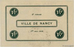 1 Franc FRANCE regionalismo y varios Nancy 1914 JP.54-084 SC