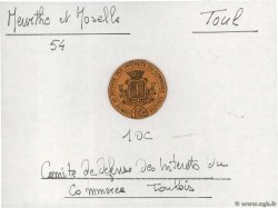 10 Centimes FRANCE Regionalismus und verschiedenen Toul 1914 JP.54-127 VZ