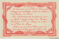 50 Centimes FRANCE régionalisme et divers Mouy 1916 JP.60-052 NEUF