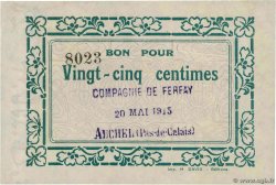 25 Centimes FRANCE régionalisme et divers Auchel 1915 JP.62-0016