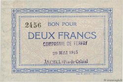 2 Francs FRANCE regionalism and miscellaneous Auchel 1915 JP.62-0022