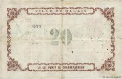 20 Francs FRANCE Regionalismus und verschiedenen Calais 1914 JP.62-0233 SS