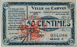 50 Centimes FRANCE régionalisme et divers Carvin 1915 JP.62-0247 SUP