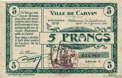 5 Francs FRANCE regionalismo e varie Carvin 1915 JP.62-0249 AU