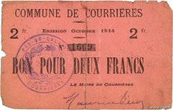 2 Francs FRANCE regionalismo y varios Courrieres 1914 JP.62-0292