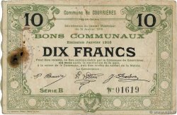 10 Francs FRANCE Regionalismus und verschiedenen Courrieres 1916 JP.62-0336 S