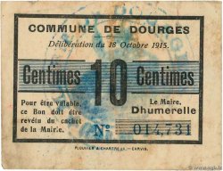 10 Centimes FRANCE regionalism and miscellaneous Dourges 1915 JP.62-0401 VF