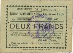 2 Francs FRANCE regionalismo y varios Drocourt 1915 JP.62-0464
