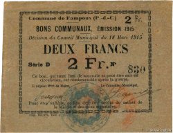 2 Francs FRANCE regionalism and various Fampoux 1915 JP.62-0587