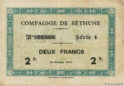 2 Francs FRANCE regionalismo y varios Bethune 1917 JP.62-0650