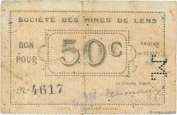 50 Centimes FRANCE regionalism and miscellaneous Lens 1914 JP.62-0803 F