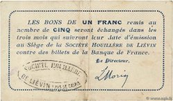 1 Franc FRANCE Regionalismus und verschiedenen Lievin 1914 JP.62-0824 VZ