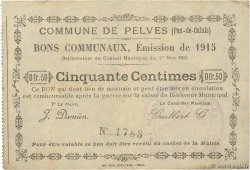 50 Centimes FRANCE Regionalismus und verschiedenen Pelves 1915 JP.62-1113