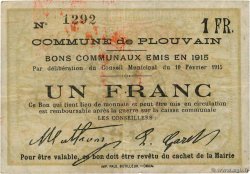 1 Franc FRANCE régionalisme et divers Plouvain 1915 JP.62-1129 TTB