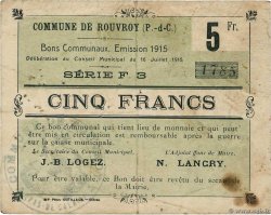 5 Francs FRANCE régionalisme et divers Rouvroy 1915 JP.62-1199