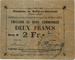 2 Francs FRANCE regionalismo y varios Sailly-En-Ostrevent 1915 JP.62-1223 EBC
