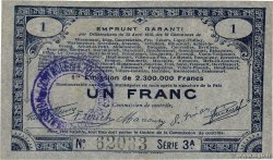 1 Franc FRANCE Regionalismus und verschiedenen 70 Communes 1915 JP.62-0062