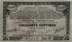 50 Centimes FRANCE regionalismo y varios 70 Communes 1915 JP.62-0061