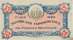25 Centimes FRANCE régionalisme et divers Pyrénées-Orientales 1920 JP.66-74