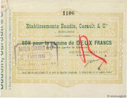 2 Francs FRANCE regionalismo e varie Bolbec 1914 JP.76-027 SPL