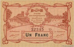 1 Franc FRANCE regionalism and various Mantes 1919 JP.78-35