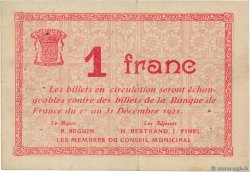1 Franc FRANCE regionalism and various Meulan 1920 JP.78-40 VF