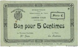 5 Centimes FRANCE régionalisme et divers Albi 1916 JP.81-03 SPL