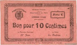 10 Centimes FRANCE regionalism and miscellaneous Albi 1916 JP.81-17 AU