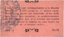 10 Centimes FRANCE regionalism and miscellaneous Albi 1916 JP.81-17 AU