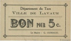 5 Centimes FRANCE régionalisme et divers Lavaur 1914 JP.81-143