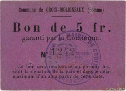 5 Francs FRANCE régionalisme et divers Croix-Moligneaux 1914 JP.80-082