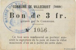 3 Francs FRANCE regionalism and various Villecourt 1914 JP.80-611 VF