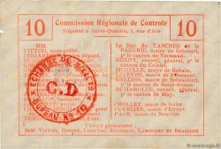 10 Francs FRANCE Regionalismus und verschiedenen Bellenglise 1914 JP.02-0185 SS