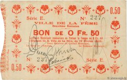 50 Centimes FRANCE regionalism and miscellaneous La Fere 1915 JP.02-0792 VF