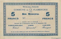 5 Francs FRANCE regionalismo e varie La Flamengerie 1915 JP.02-0847 FDC