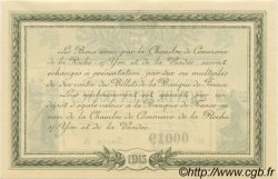 2 Francs FRANCE Regionalismus und verschiedenen La Roche-Sur-Yon 1915 JP.065.10 ST