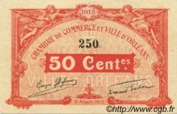 50 Centimes FRANCE regionalism and various Orléans 1915 JP.095.04 UNC-