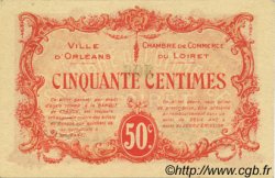 50 Centimes FRANCE Regionalismus und verschiedenen Orléans 1915 JP.095.04 fST+