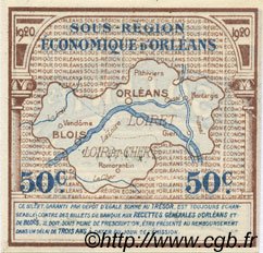 50 Centimes FRANCE regionalismo e varie Orléans et Blois 1920 JP.096.01 FDC