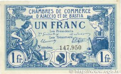1 Franc FRANCE regionalismo y varios Ajaccio et Bastia 1915 JP.003.02