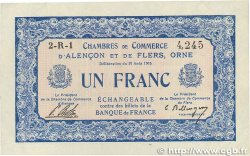 1 Franc FRANCE regionalism and various Alencon et Flers 1915 JP.006.17 XF