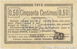 50 Centimes FRANCE Regionalismus und verschiedenen Amiens 1915 JP.007.26 fST