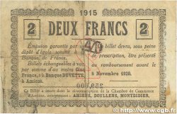 2 Francs FRANCE regionalismo e varie Amiens 1915 JP.007.31 MB