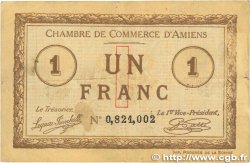 1 Franc FRANCE régionalisme et divers Amiens 1915 JP.007.36 pr.TTB